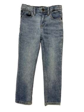Cat & Jack Boys Skinny Super Stretch Jeans Light Wash Adjustable Waist Size 5